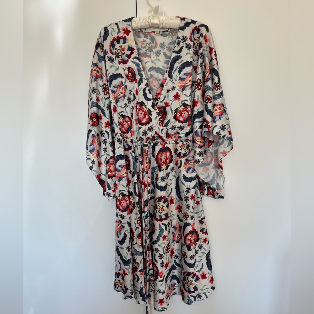 Multicolored silk dress